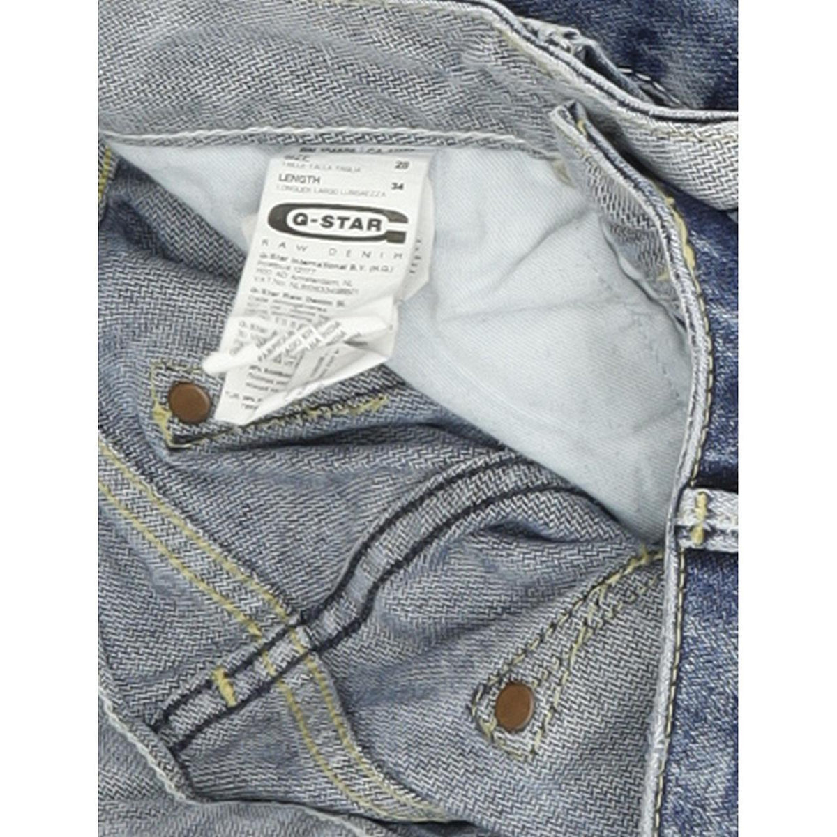 G-Star Midge Women Blue Straight Regular Stretch Jeans W28 L34