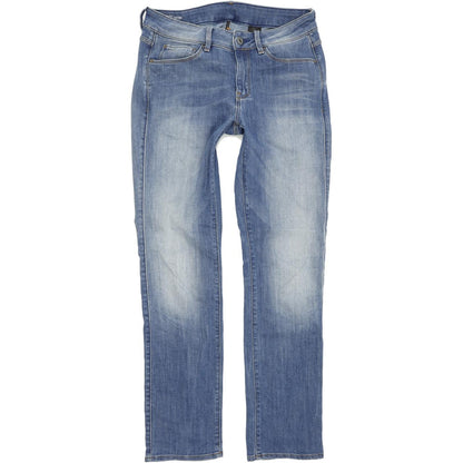 G-Star 3301 Contour Women Blue Straight Regular Stretch Jeans W29 L30