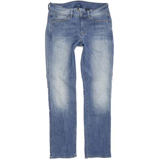 G-Star 3301 Contour Women Blue Straight Regular Stretch Jeans W29 L30