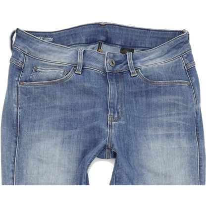G-Star 3301 Contour Women Blue Straight Regular Stretch Jeans W29 L30