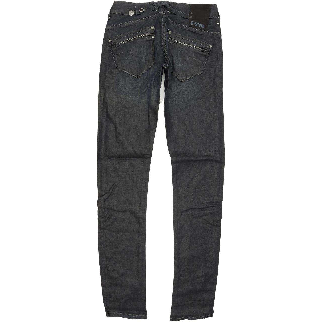 G-Star Corvet Women Blue Skinny Slim Stretch Jeans W28 L34