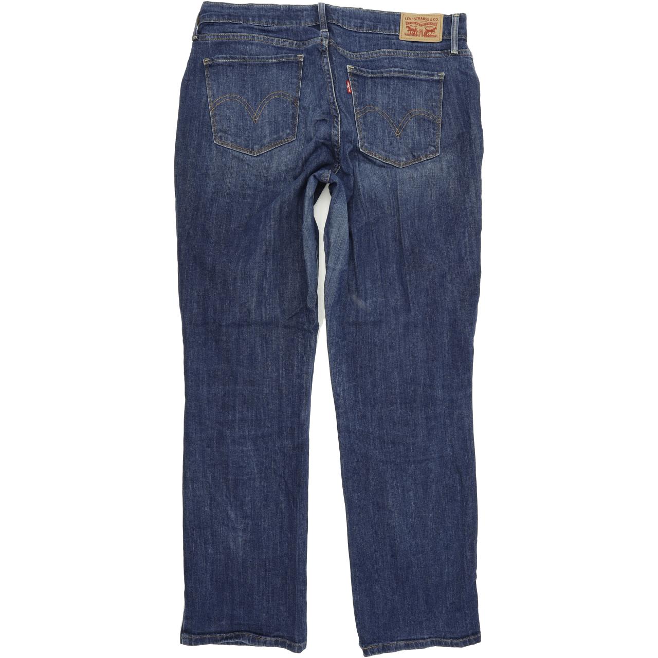 Levi's 505 Women Blue Straight Regular Stretch Jeans W30 L30