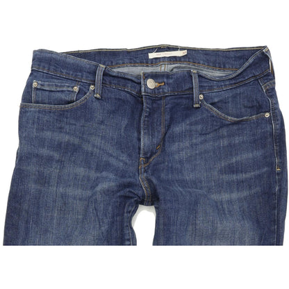 Levi's 505 Women Blue Straight Regular Stretch Jeans W30 L30