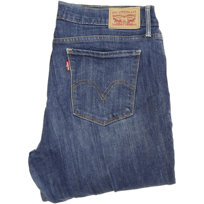 Levi's 505 Women Blue Straight Regular Stretch Jeans W30 L30