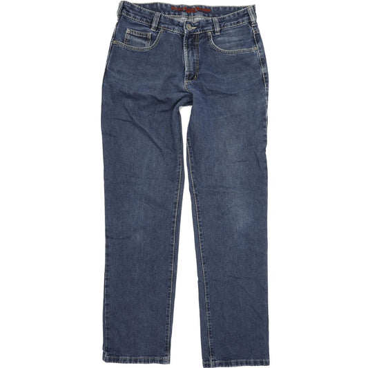 Joker Double Saddle Stitched Men Blue Straight Regular Jeans W33 L34