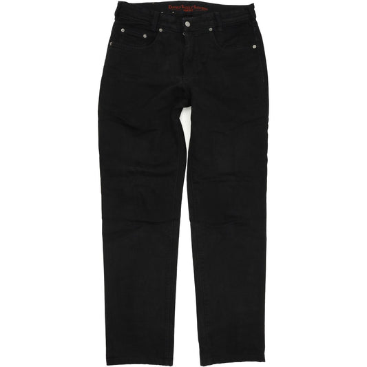 Joker Double Saddle Stitched Men Black Straight Regular Jeans W34 L34