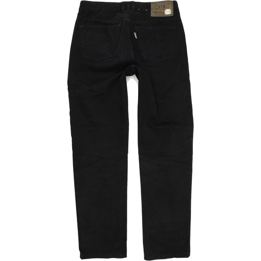 Joker Double Saddle Stitched Men Black Straight Regular Jeans W34 L34
