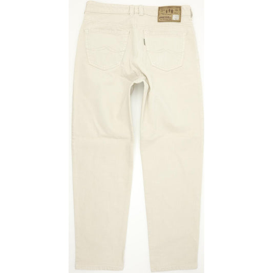 Joker Three Famous Tailors Men Beige Straight Regular Jeans W34 L32