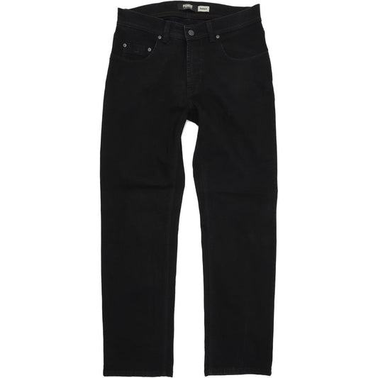 Pioneer Rando Men Black Straight Regular Stretch Jeans W32 L30