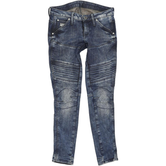 G-Star 5620 Custom Women Blue Tapered Slim Stretch Jeans W24 L29