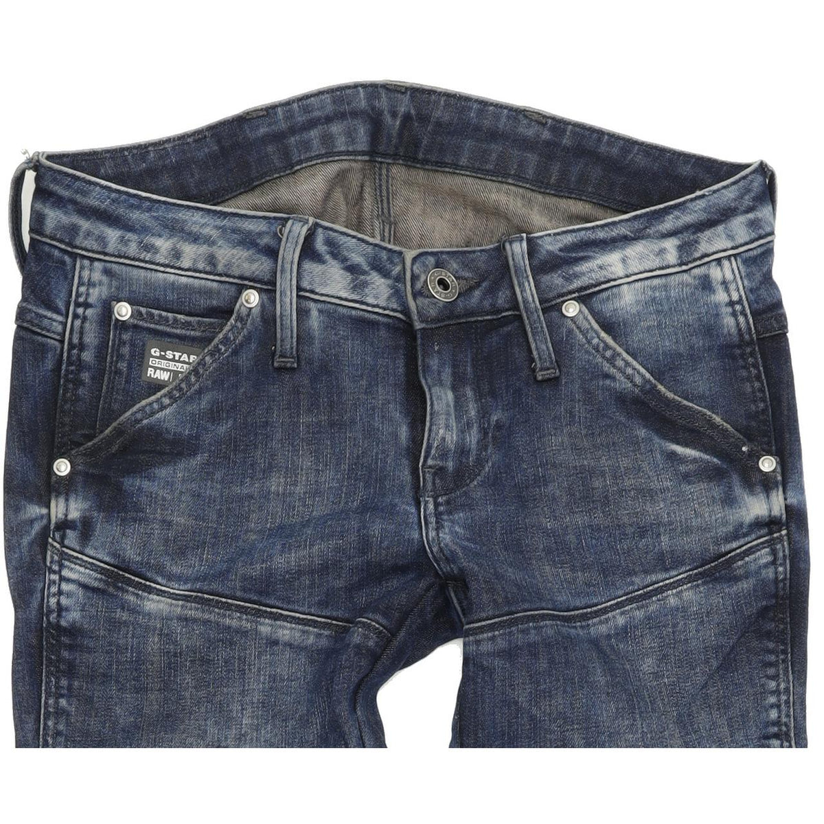 G-Star 5620 Custom Women Blue Tapered Slim Stretch Jeans W24 L29