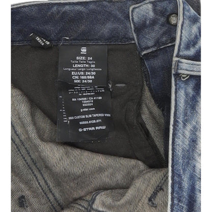 G-Star 5620 Custom Women Blue Tapered Slim Stretch Jeans W24 L29