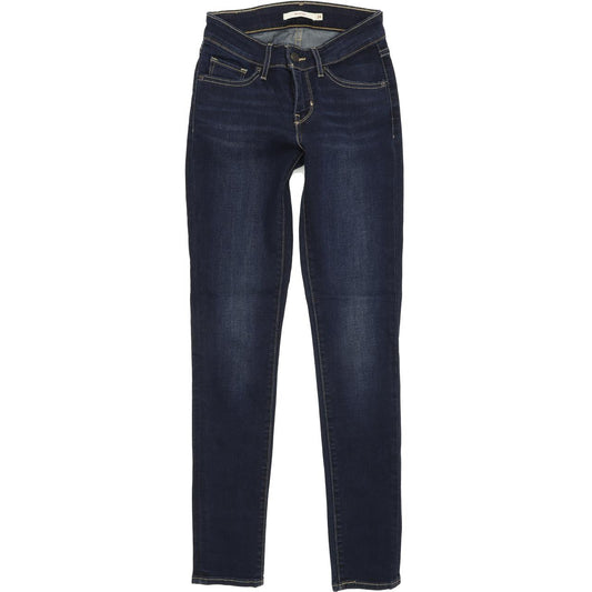 Levi's 711 Women Blue Skinny Slim Stretch Jeans W24 L32