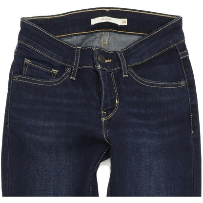 Levi's 711 Women Blue Skinny Slim Stretch Jeans W24 L32