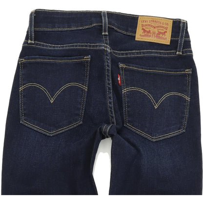 Levi's 711 Women Blue Skinny Slim Stretch Jeans W24 L32