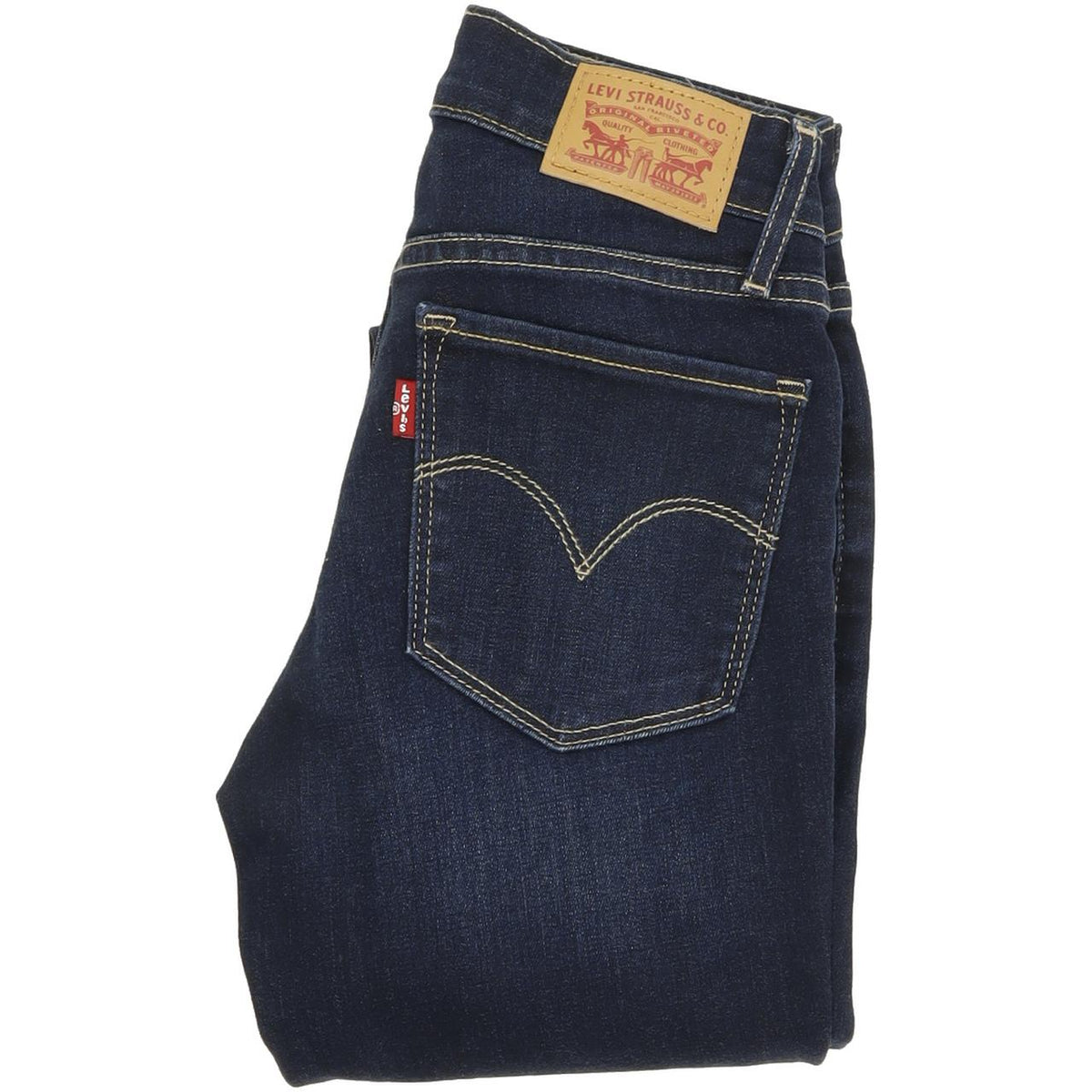 Levi's 711 Women Blue Skinny Slim Stretch Jeans W24 L32
