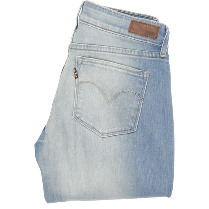 Levi's Demi Curve Women Blue Straight Regular Stretch Jeans W26 L32