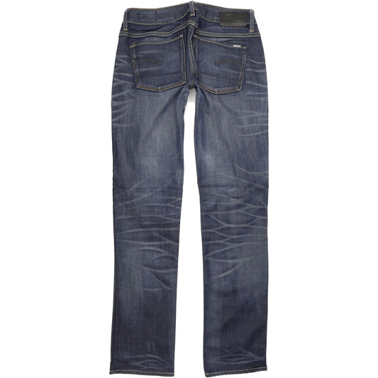 G-Star 3301 Women Blue Straight Regular Stretch Jeans W28 L32