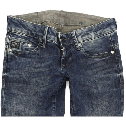 G-Star Midge Women Blue Straight Regular Stretch Jeans W25 L32