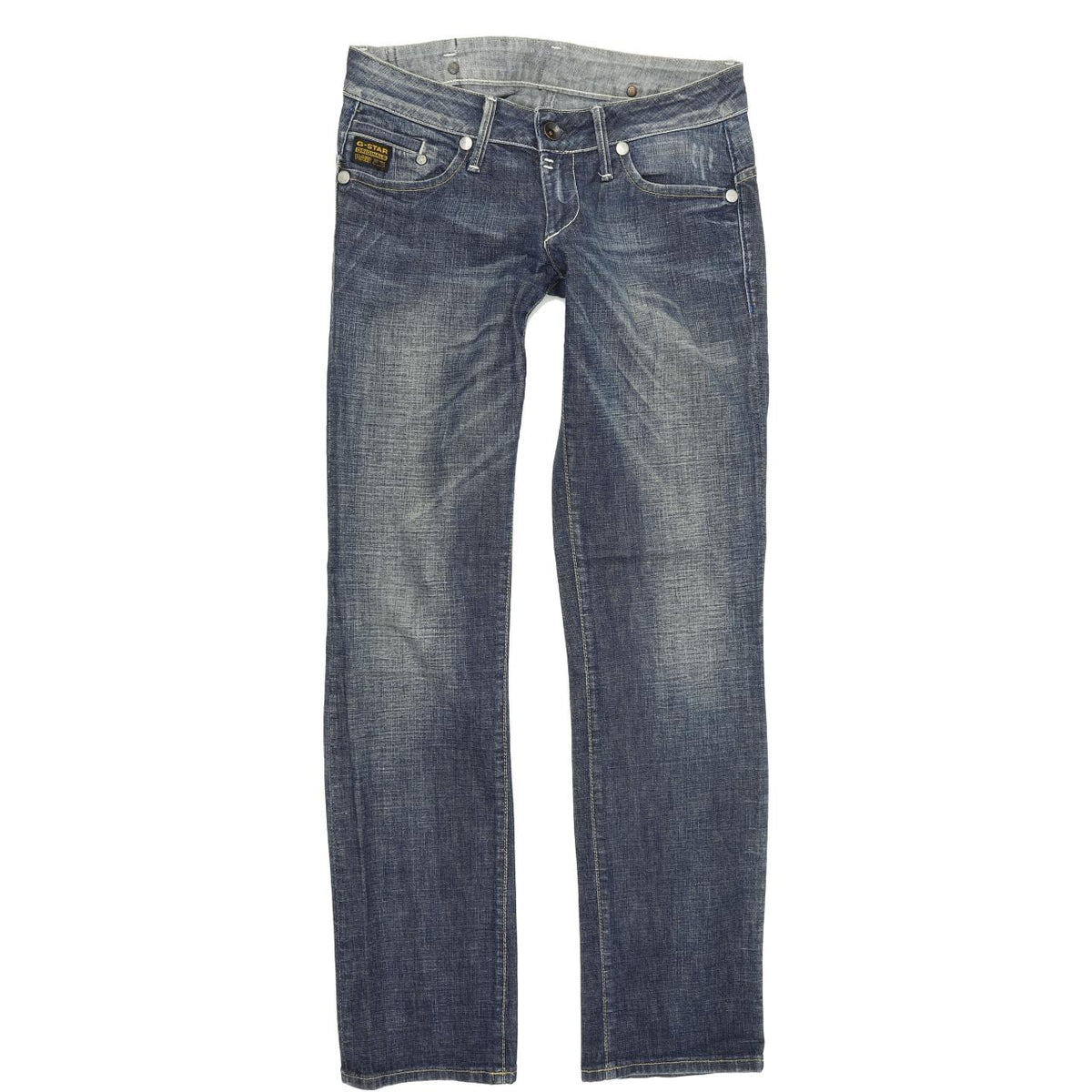 G-Star Midge Women Blue Straight Regular Stretch Jeans W29 L32