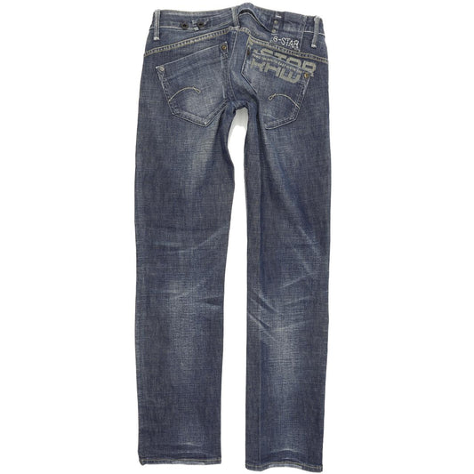 G-Star Midge Women Blue Straight Regular Stretch Jeans W29 L32