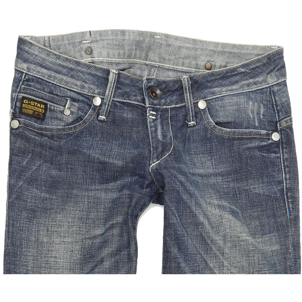 G-Star Midge Women Blue Straight Regular Stretch Jeans W29 L32