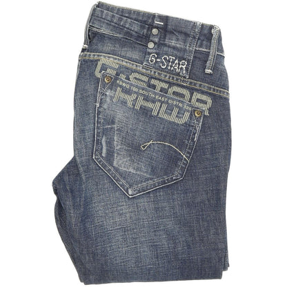 G-Star Midge Women Blue Straight Regular Stretch Jeans W29 L32