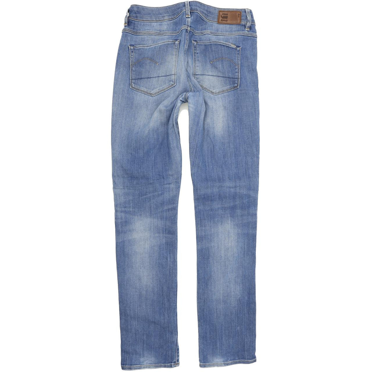 G-Star 3301 Contour Women Blue Straight Regular Stretch Jeans W28 L30