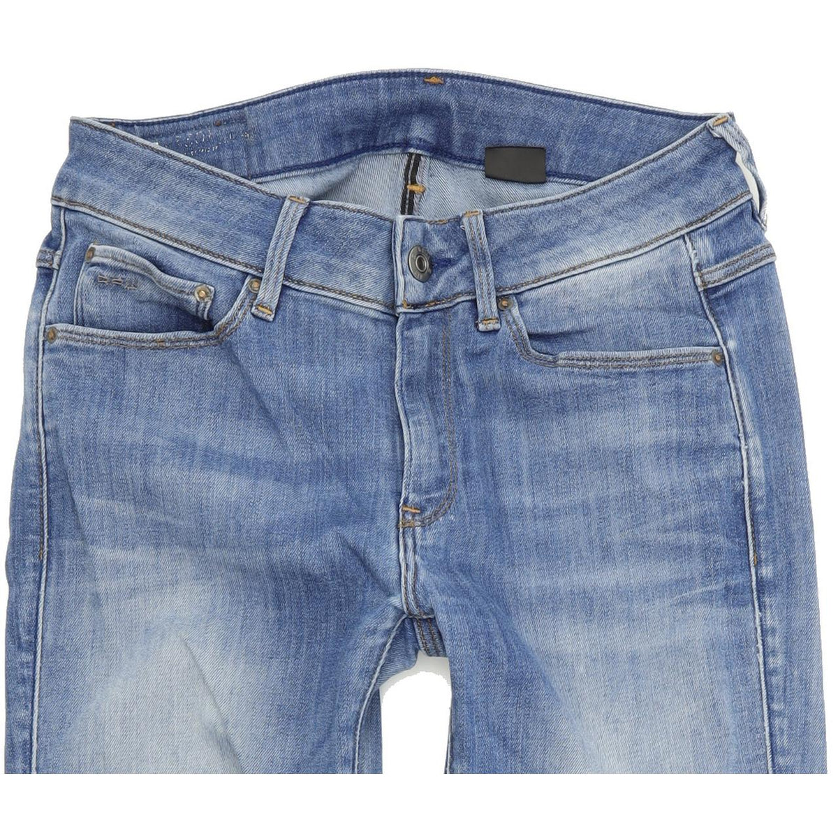 G-Star 3301 Contour Women Blue Straight Regular Stretch Jeans W28 L30