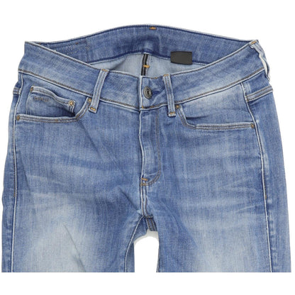 G-Star 3301 Contour Women Blue Straight Regular Stretch Jeans W28 L30