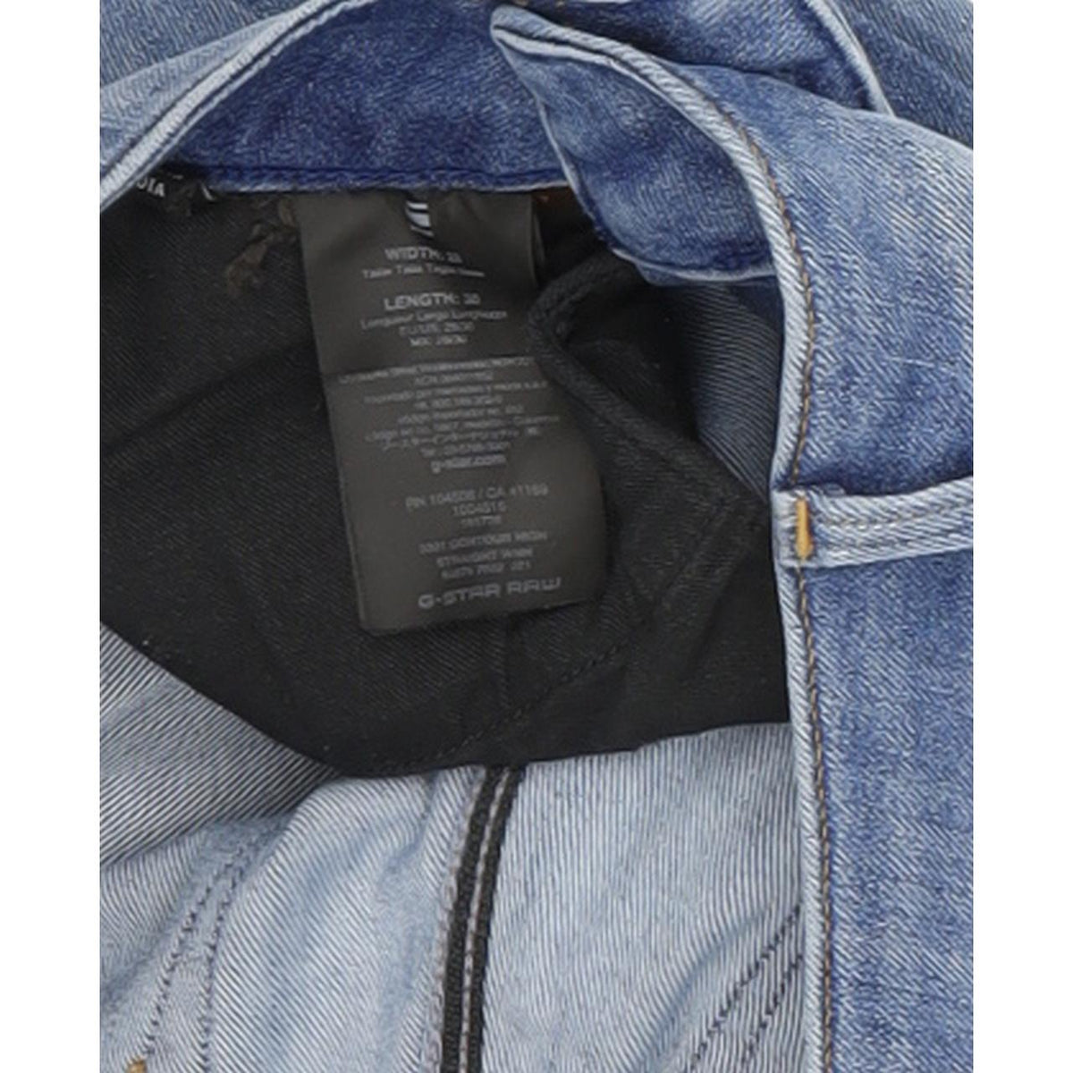 G-Star 3301 Contour Women Blue Straight Regular Stretch Jeans W28 L30