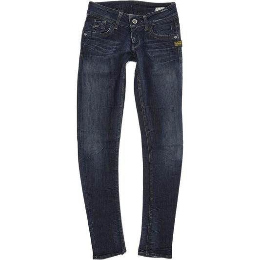 G-Star Women Blue Tapered Slim Stretch Jeans W26 L32