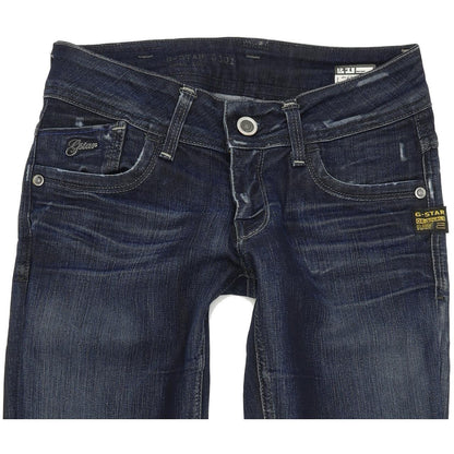G-Star Women Blue Tapered Slim Stretch Jeans W26 L32