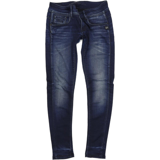G-Star Women Blue Skinny Slim Stretch Jeans W28 L32