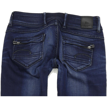 G-Star Women Blue Skinny Slim Stretch Jeans W28 L32