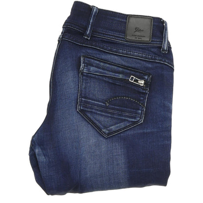 G-Star Women Blue Skinny Slim Stretch Jeans W28 L32