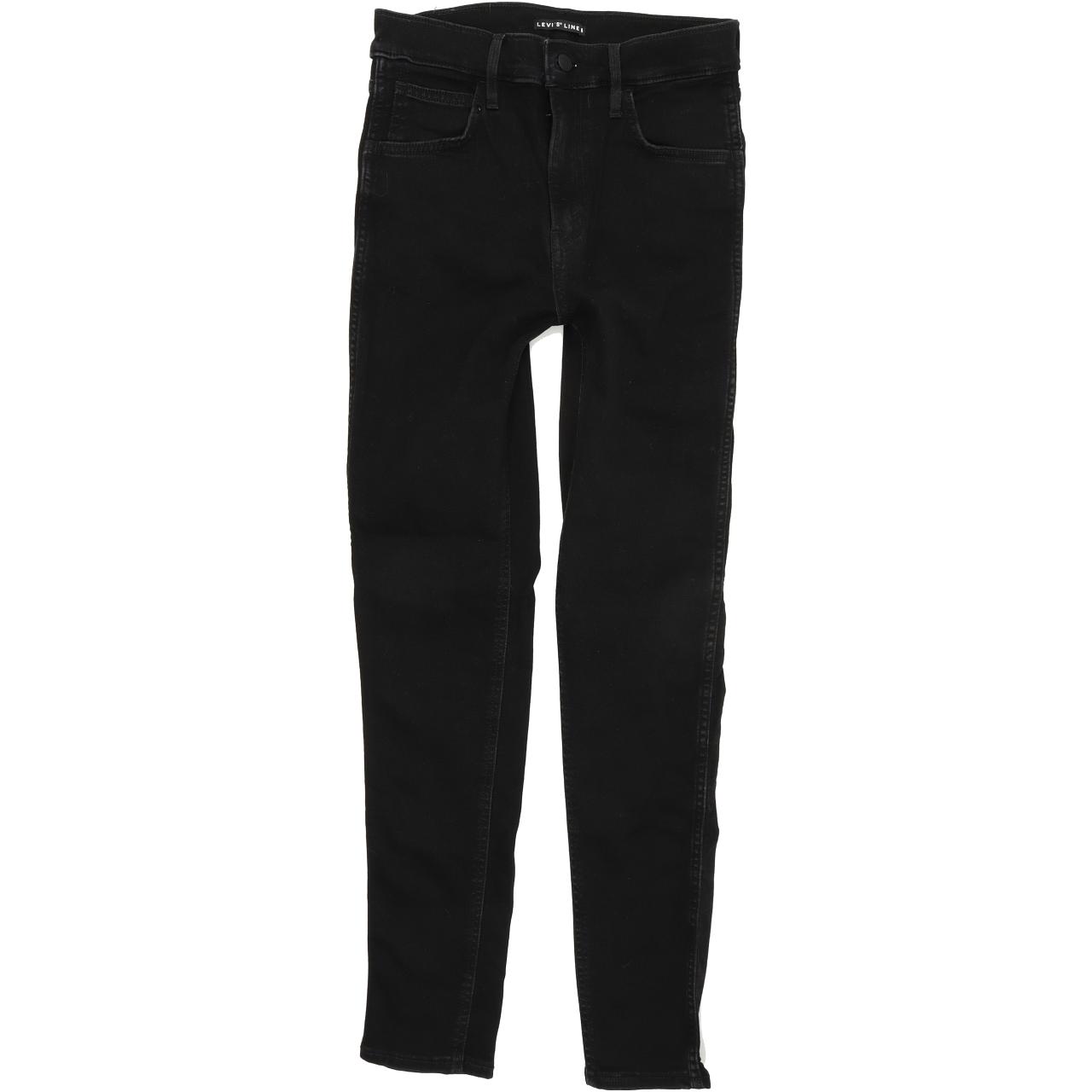 Levi's Line 8 Women Black Skinny Slim Stretch Jeans W27 L30