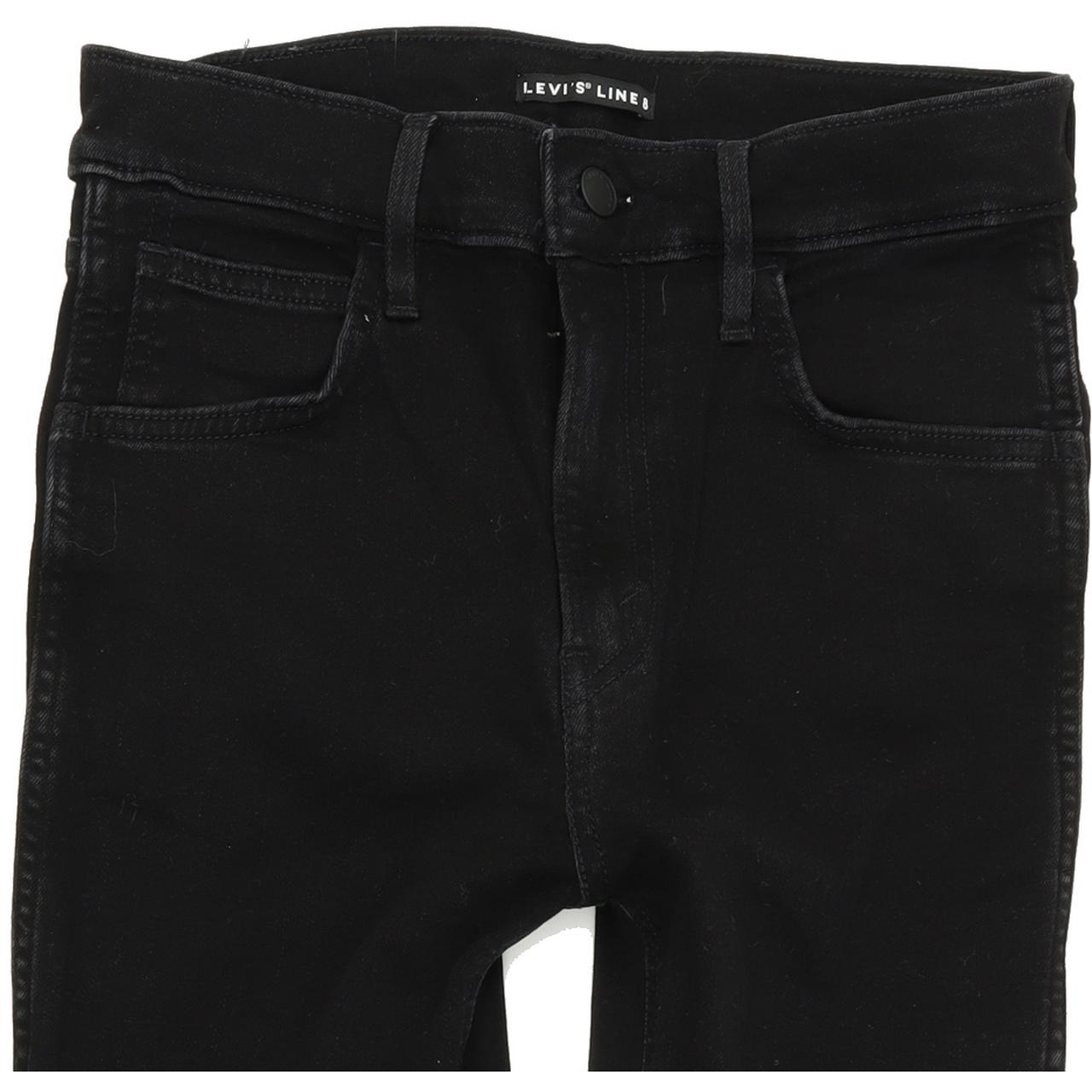 Levi's Line 8 Women Black Skinny Slim Stretch Jeans W27 L30