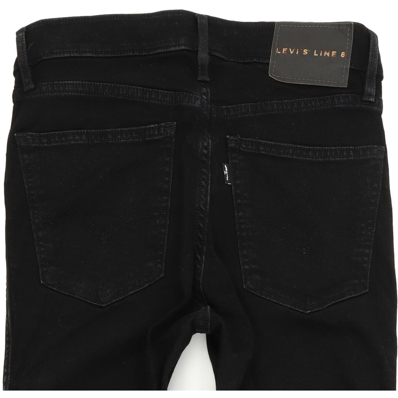 Levi's Line 8 Women Black Skinny Slim Stretch Jeans W27 L30