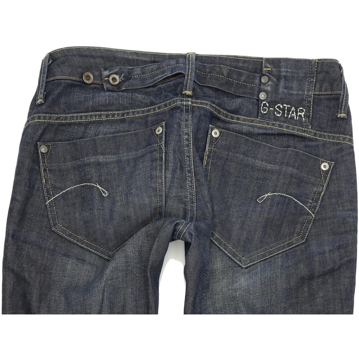 G-Star Women Blue Straight Regular Stretch Jeans W30 L32