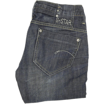 G-Star Women Blue Straight Regular Stretch Jeans W30 L32