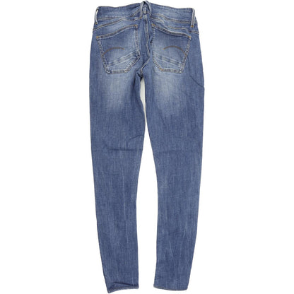 G-Star Lynnnd-Mid Women Blue Skinny Slim Stretch Jeans W28 L31