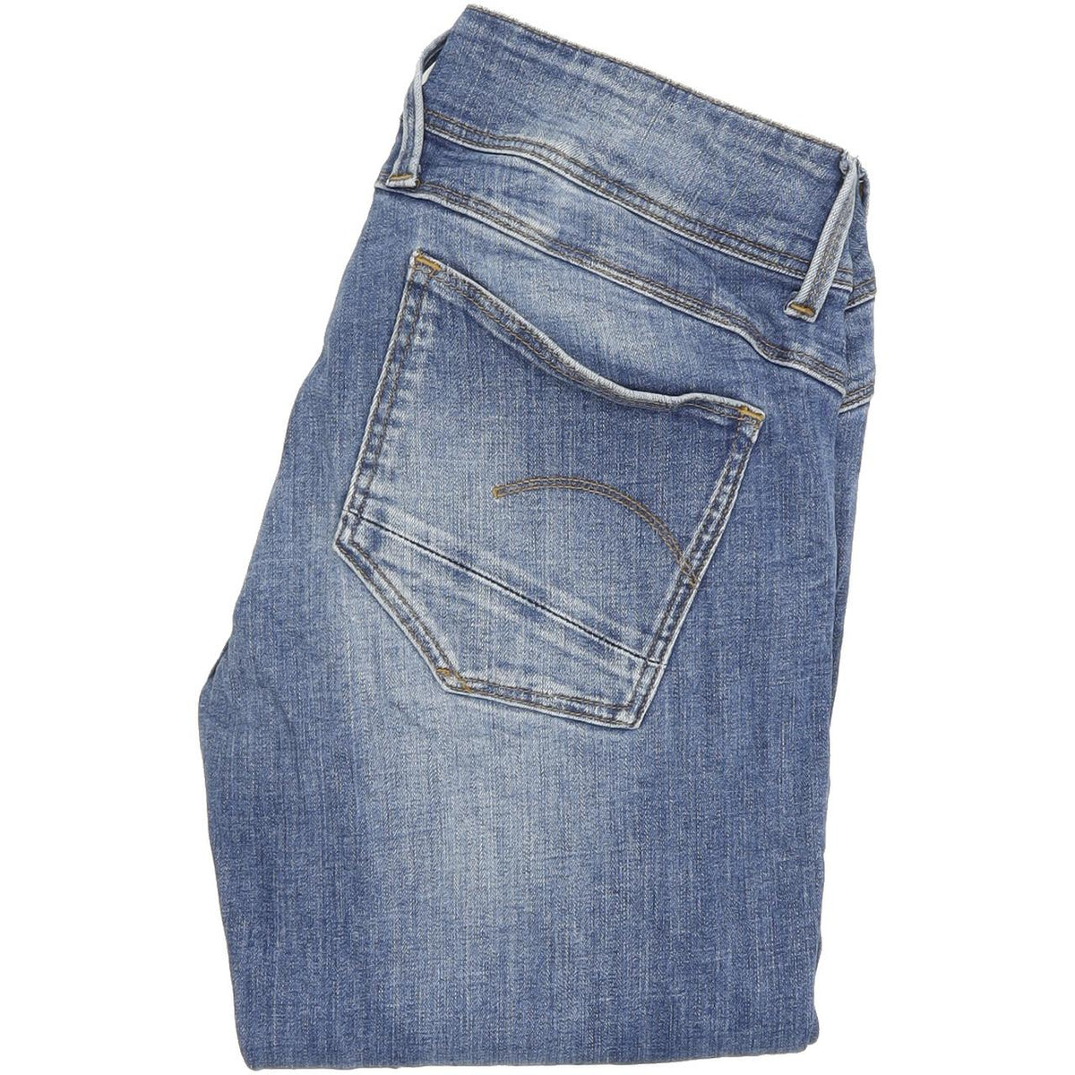 G-Star Lynnnd-Mid Women Blue Skinny Slim Stretch Jeans W28 L31
