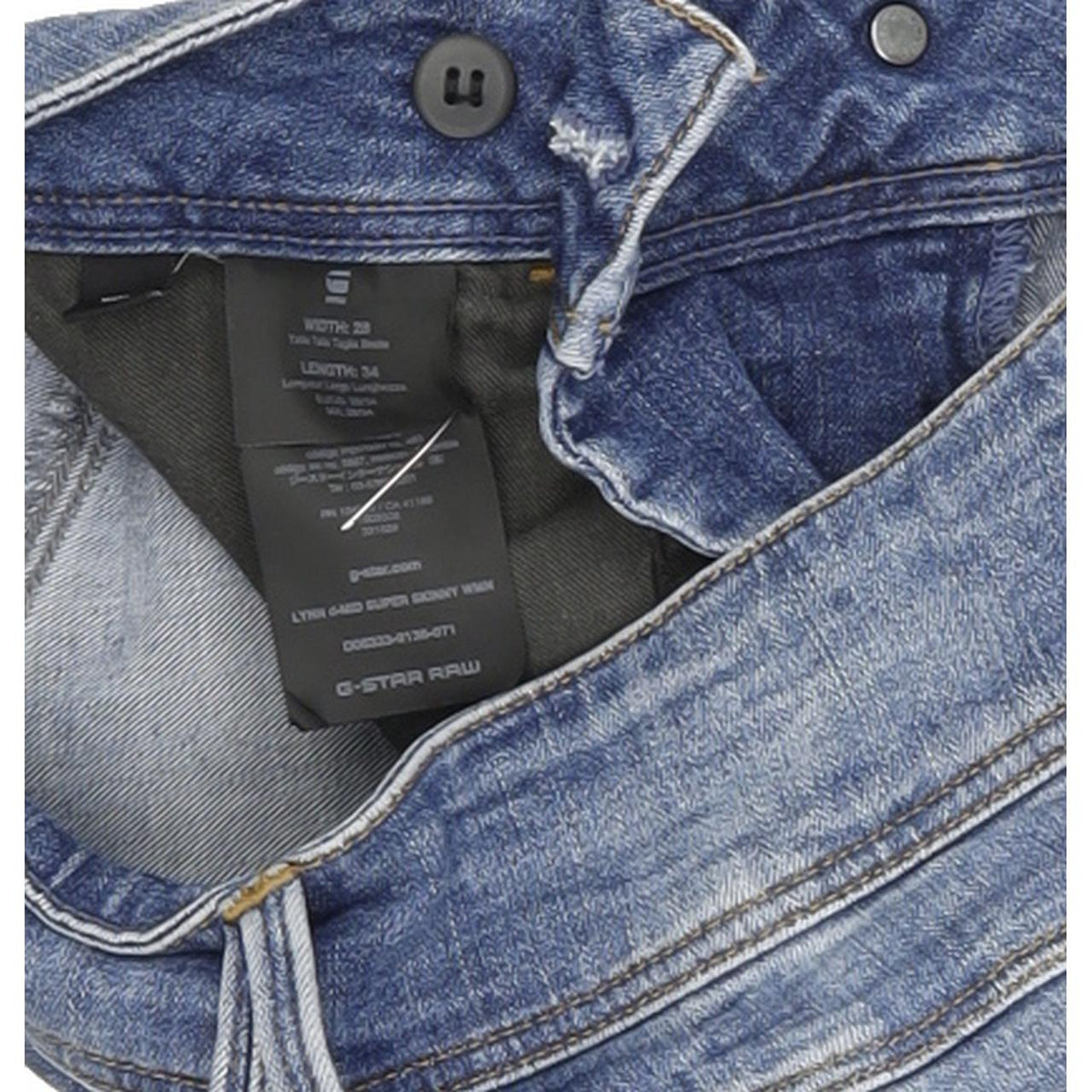 G-Star Lynnnd-Mid Women Blue Skinny Slim Stretch Jeans W28 L31