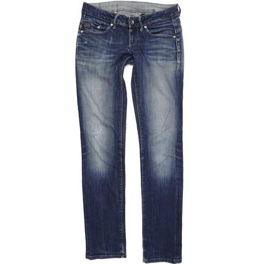 G-Star Midge Women Blue Straight Regular Stretch Jeans W26 L34