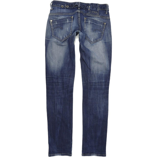 G-Star Midge Women Blue Straight Regular Stretch Jeans W26 L34