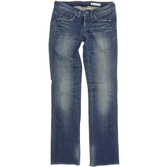 G-Star Nova Women Blue Straight Regular Stretch Jeans W26 L32