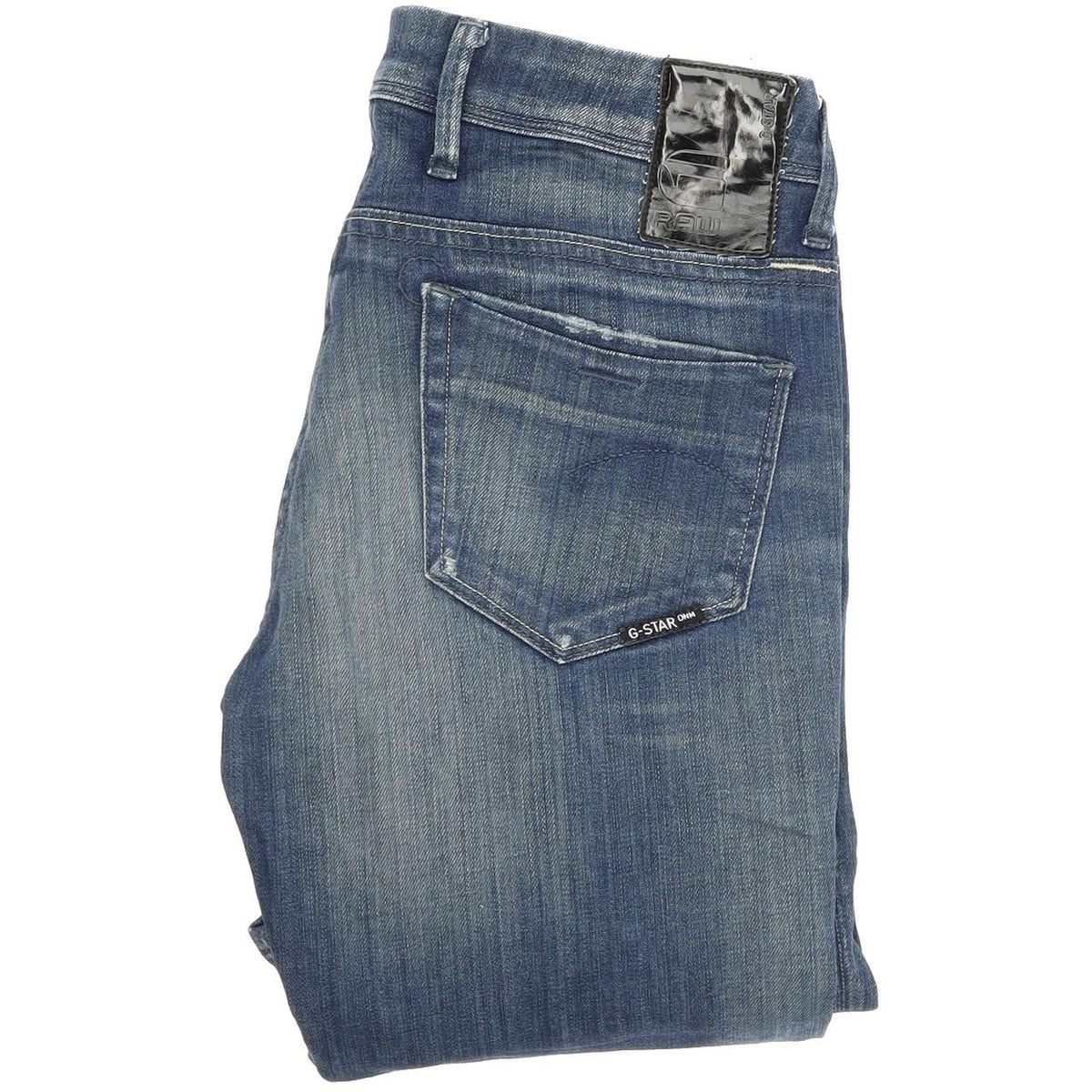 G-Star Nova Women Blue Straight Regular Stretch Jeans W26 L32