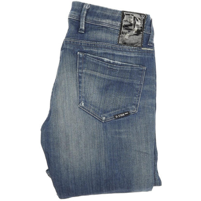 G-Star Nova Women Blue Straight Regular Stretch Jeans W26 L32