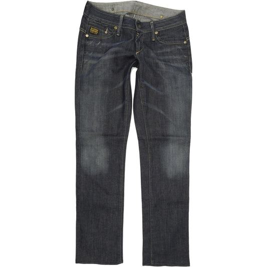 G-Star Midge Women Blue Straight Regular Stretch Jeans W29 L31